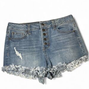 Celebrity Pink Denim Frayed cut off Shorts 5/27